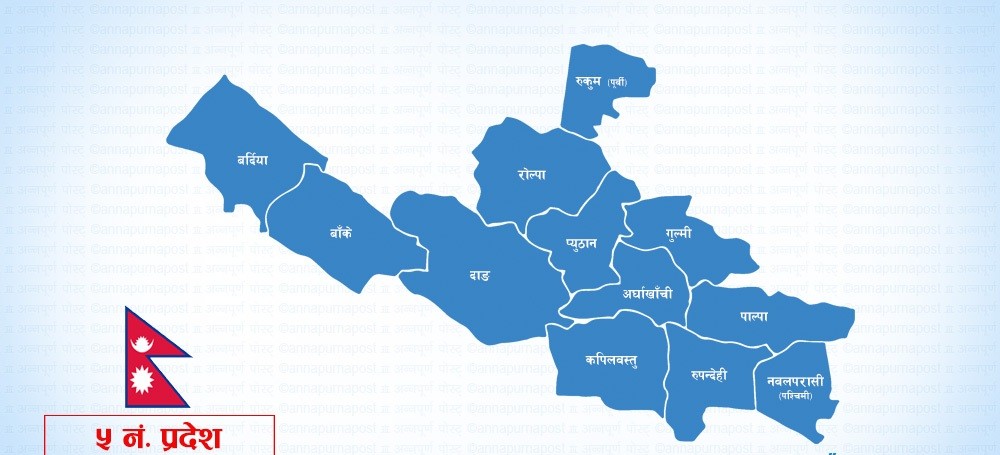 अस्पताल विहिन प्रदेश ५ का नगरपालिका (पुरा विवरण सहित)